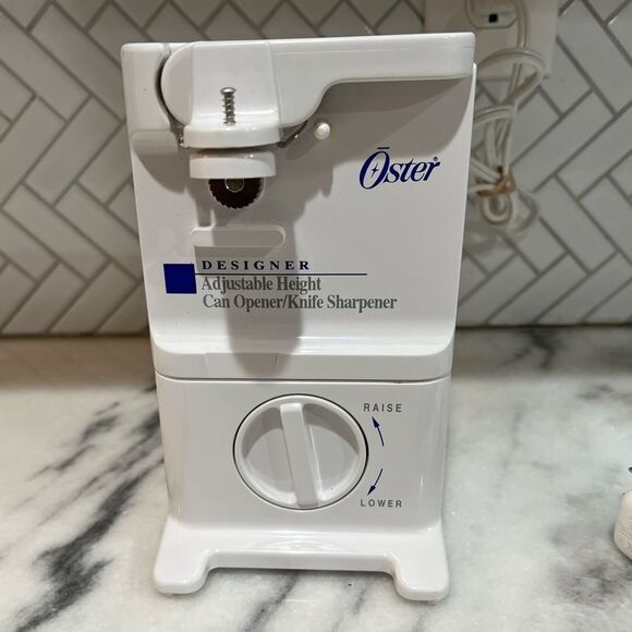 Oster Adjustable Height Can Opener Knife Sharpener Model# 4032-20 Tested & WORKS - Picture 1 of 4